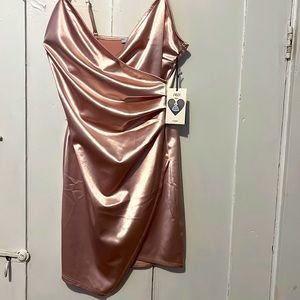 Pink Cute & Sexy Satin Mini dress